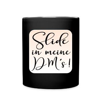 FLIRTEN - Tasse einfarbig - Schwarz - Vorne