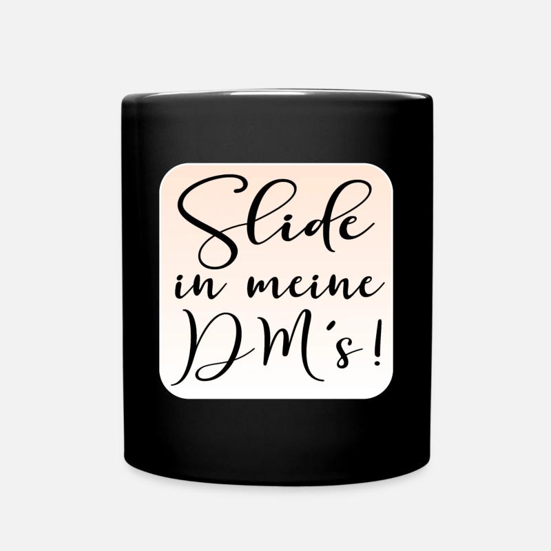 FLIRTEN - Tasse einfarbig - Schwarz