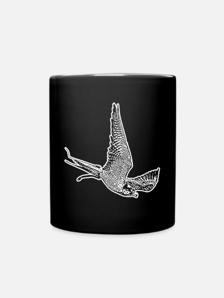 Faucon en piqué - Mug uni - noir