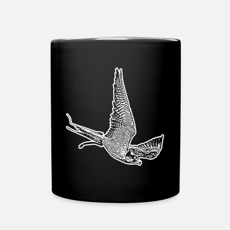 Faucon en piqué - Mug uni - noir