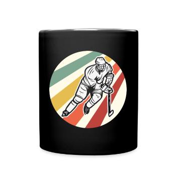 Eishockey Ice Hockey - Full Colour Mug - black - Front
