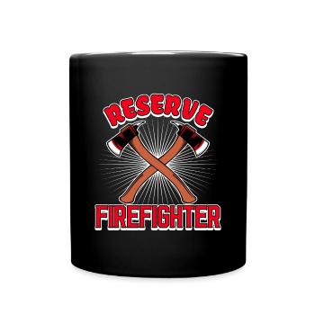 Fire Brigade Statement Fire Protection Professional Fire Sickness - Full Colour Mug - black - Front