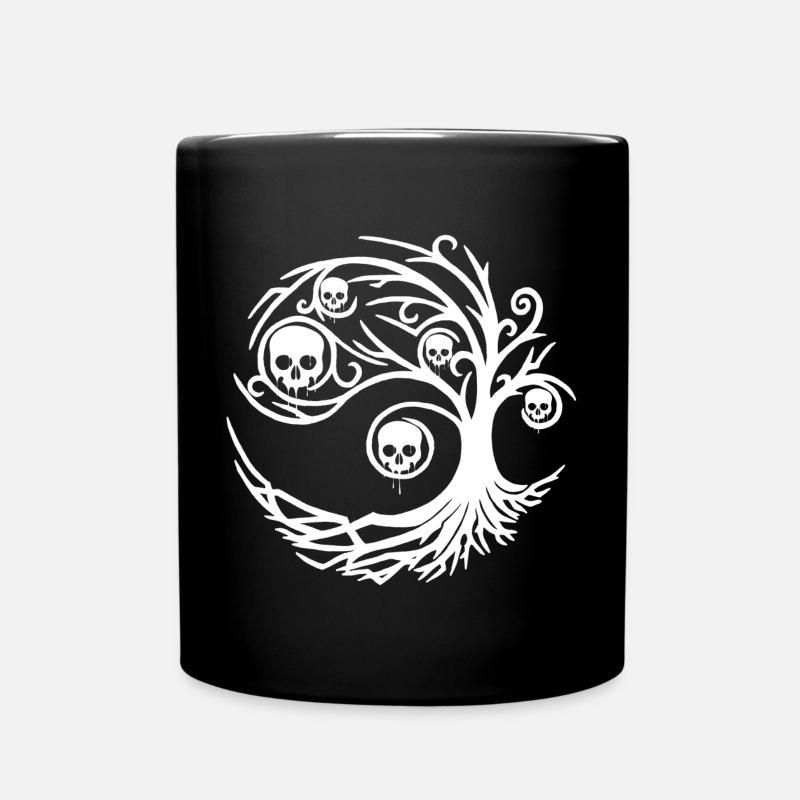Arbre blanc aux crânes - Mug uni - noir