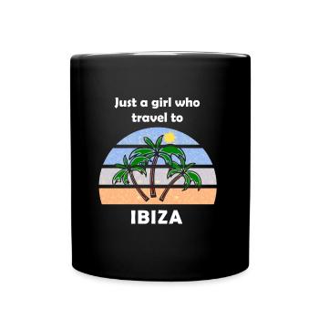 Voyage à Ibiza - Mug uni - noir - Devant