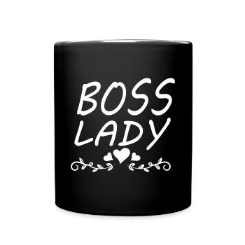 Boss Queen Gift Femmes Filles Dame - Mug uni - noir - Devant
