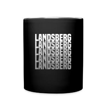 Landsberg - Tasse einfarbig - Schwarz - Vorne