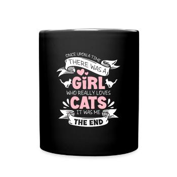 Cat Tiger Master - Full Colour Mug - black - Front