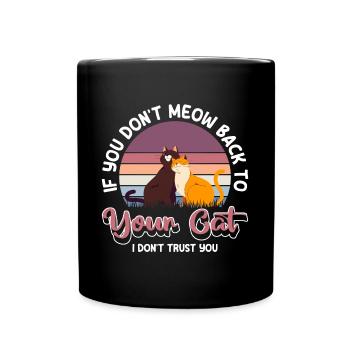 Kitten Cat Eyes Kitten Wildcat - Full Colour Mug - black - Front
