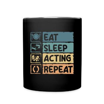 Actor Rehearsal Comedy Opera - Full Colour Mug - black - Front