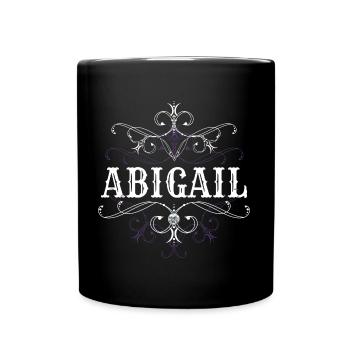 Abigail Surname First Name Personalized - Full Colour Mug - black - Front