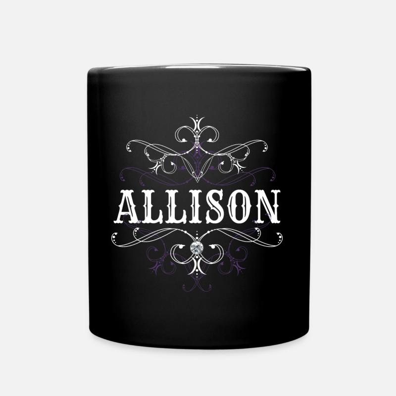 Allison Nom Prénom Personnalisé - Mug uni - noir