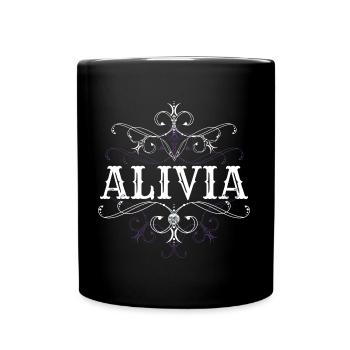Alivia Nom Prénom Personnalisé - Mug uni - noir - Devant