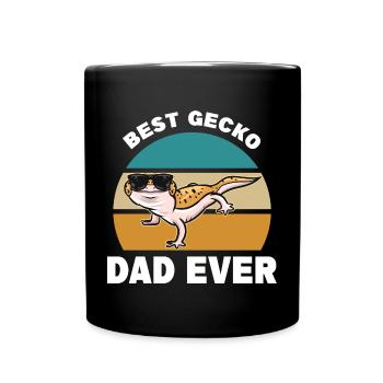 Gecko - Tasse einfarbig - Schwarz - Vorne