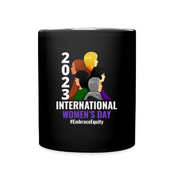 Internationaler Frauentag 2023 8. März - Tasse einfarbig - Schwarz - Vorne
