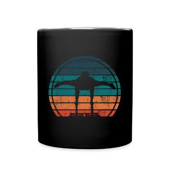 Calisthenics Push Up Training Vintage Retro - Tasse einfarbig - Schwarz - Vorne