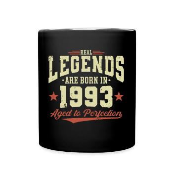 Les légendes sont nées en 1993 - Mug uni - noir - Devant