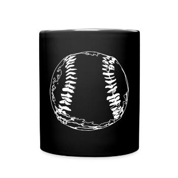 Base-ball - Mug uni - noir - Devant