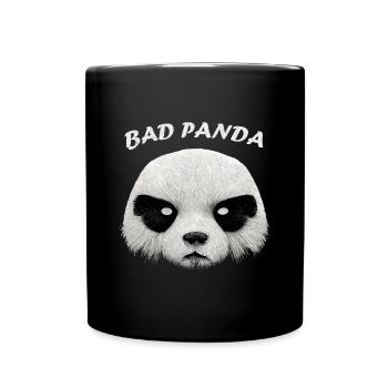 Süßer Pandabär mit Anti-Freundschaftsthema - Tasse einfarbig - Schwarz - Vorne