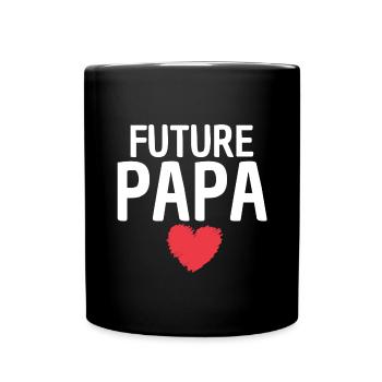 Future papa cadeau annonce naissance futur bébé - Mug uni - noir - Devant