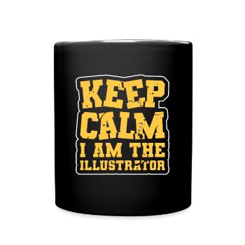 Designerin Gestalter Zeichnen - Tasse einfarbig - Schwarz - Vorne