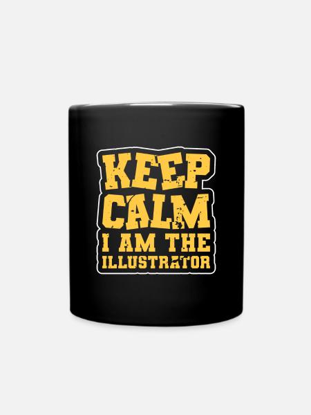 Designerin Gestalter Zeichnen - Tasse einfarbig - Schwarz