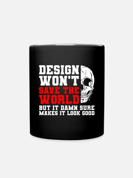Designerin Gestalter Grafiker - Tasse einfarbig - Schwarz