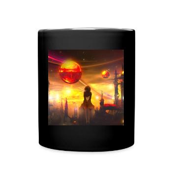 Princesse d’une autre galaxie - Mug uni - noir - Devant