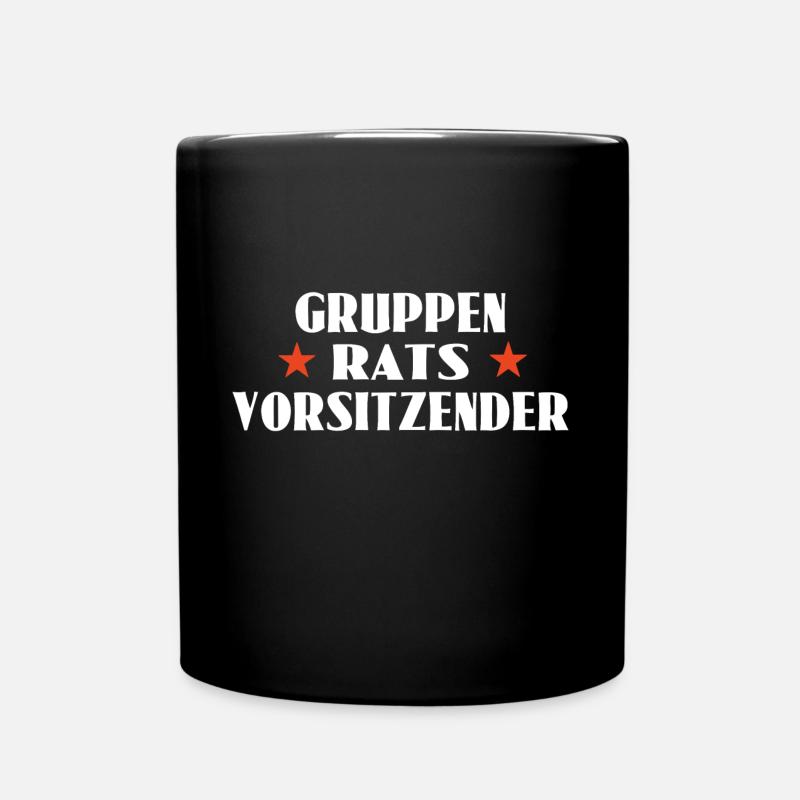 Gruppenratsvorsitzender - Tasse einfarbig - Schwarz