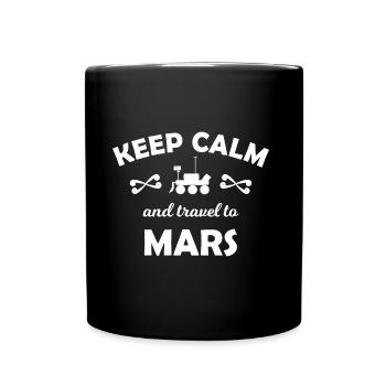 Die Reise ins Orbit - Tasse einfarbig - Schwarz - Vorne