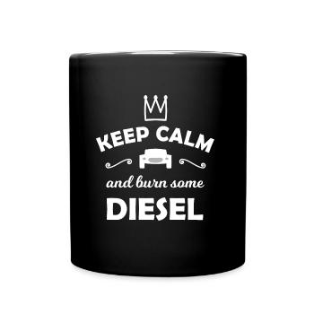 Voitures thermiques - Mug uni - noir - Devant