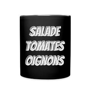 Salade tomates oignons ⭐⭐⭐⭐⭐ - Mug uni - noir - Devant