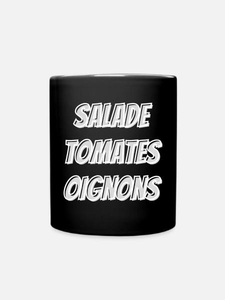 Salade tomates oignons ⭐⭐⭐⭐⭐ - Mug uni - noir