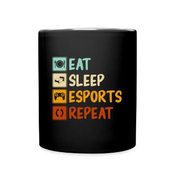 E-Sports PC Gambler Games - Full Colour Mug - black - Front