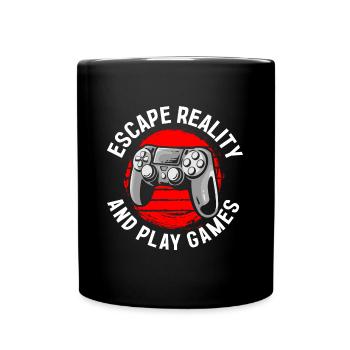 E-Sports Online Tournament Games - Full Colour Mug - black - Front