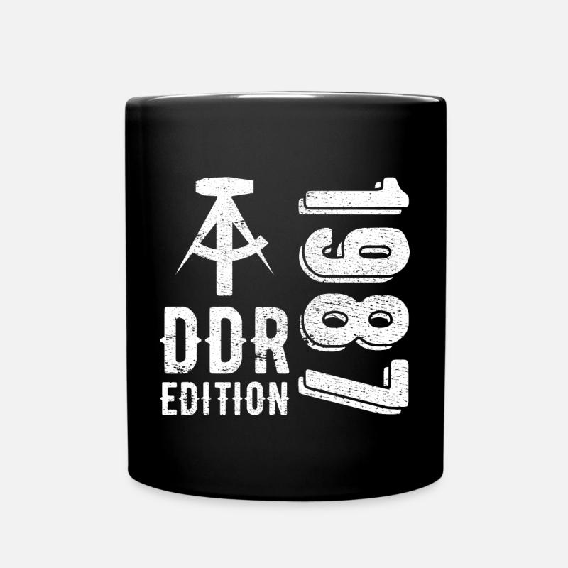 DDR 1987 Edition Geschenk - Tasse einfarbig - Schwarz