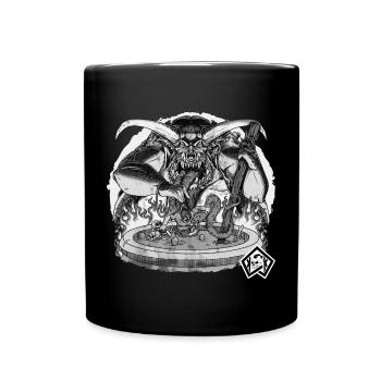 Koch, Köchin, Chefkoch aus der Hölle - Tasse einfarbig - Schwarz - Vorne