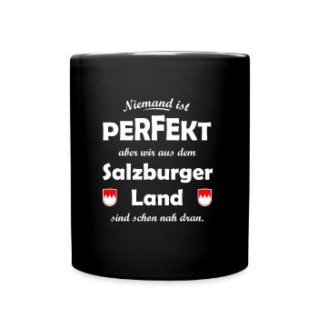 Zuhause in Salzburg Österreich - Tasse einfarbig - Schwarz - Vorne