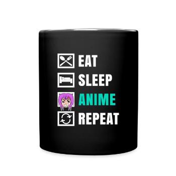 Cool Anime Comic Manga Cartoon Cosplay Dicton - Mug uni - noir - Devant