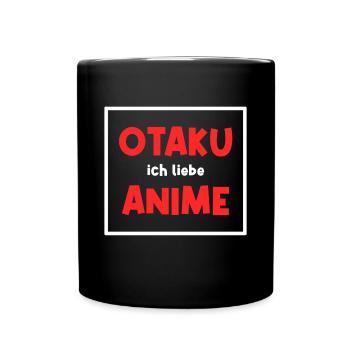 Manga Anime Statement Otaku Popkultur Japanisch - Tasse einfarbig - Schwarz - Vorne