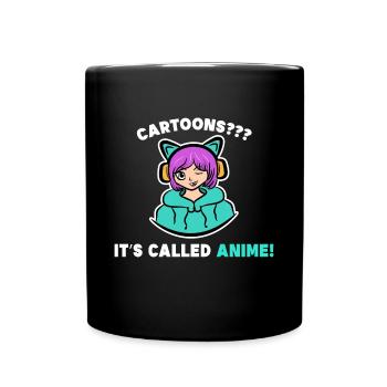Cartoon Statement Manga Comic Cosplay Asia - Mug uni - noir - Devant