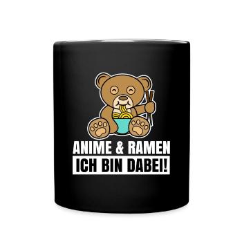 Anime Statement Zeichentrick Manga Popkultur Nerdy - Tasse einfarbig - Schwarz - Vorne