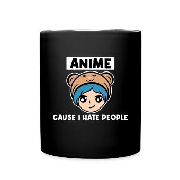 Pop Culture Manga Anime Déclaration Nerdy Geek Japon - Mug uni - noir - Devant