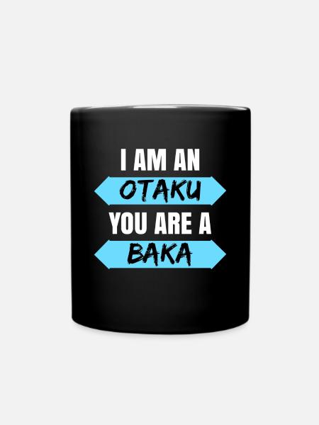 Baka Manga Otaku Anime Déclaration Pop Culture Japon - Mug uni - noir