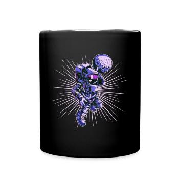 Vaisseau spatial spatial astronaute - Mug uni - noir - Devant