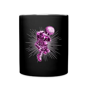 Basketball Astronaut - Full Colour Mug - black - Front