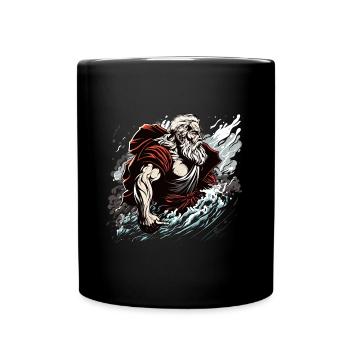 Anime Moses Prophet Teilung des Meeres - - Tasse einfarbig - Schwarz - Vorne