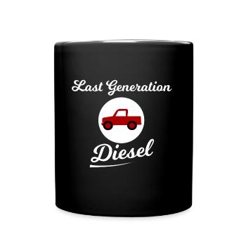 Les tout derniers véhicules diesel - Mug uni - noir - Devant