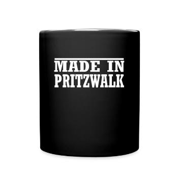 Pritzwalk - Tasse einfarbig - Schwarz - Vorne