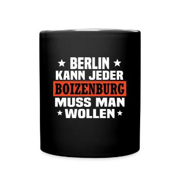 Boizenburg - Tasse einfarbig - Schwarz - Vorne