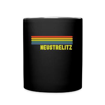 Neustrelitz Regenbogen - Tasse einfarbig - Schwarz - Vorne